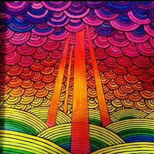 Sunshine Rainbow Psychedelic Art